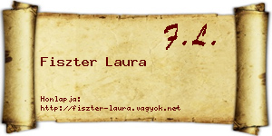 Fiszter Laura névjegykártya